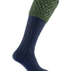 Chaussettes de chasse Chelsea luxe - Navy - Pennine - 43 - 45 / Bleu