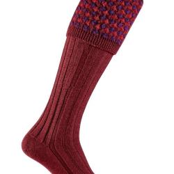 Chaussettes de chasse Earl - Burgundy - Pennine - 40 - 42 / Burgundy