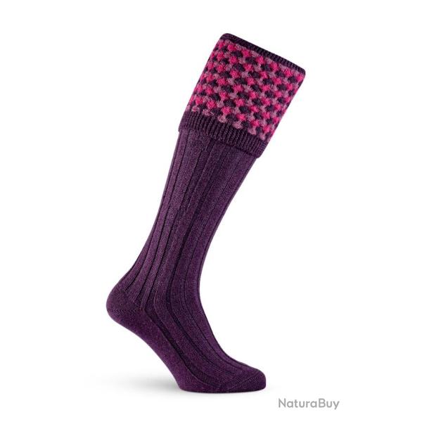 Chaussettes de chasse Earl - Heather - Pennine - 43 - 45 / Violet