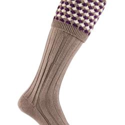 Chaussettes de chasse Earl - Taupe - Pennine - 43 - 45 / Beige