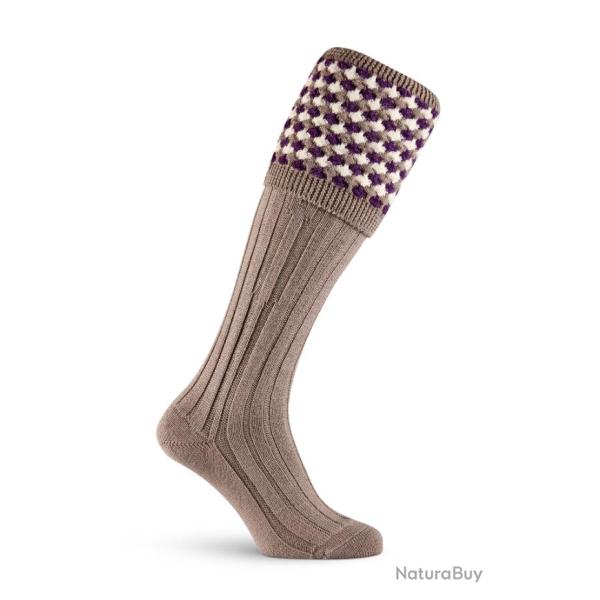 Chaussettes de chasse Earl - Taupe - Pennine - 43 - 45 / Beige