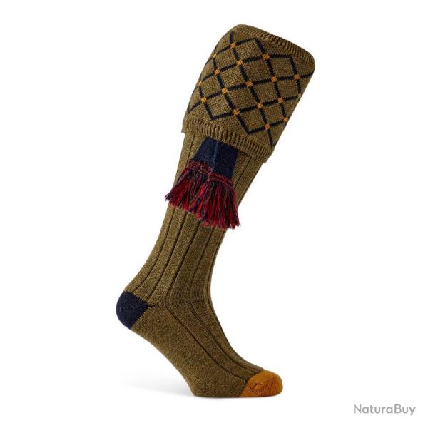 Chaussettes de chasse Regent avec garters - Old Sage - Pennine - 40 - 42 / Vert
