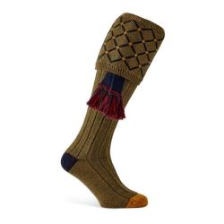 Chaussettes de chasse Regent avec garters - Old Sage - Pennine - 43 - 45 / Vert