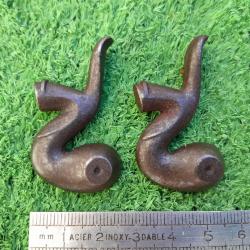 Lot 2 chiens gauche pour fusil &agrave; chiens ext&eacute;rieurs