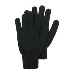 Gants tactiles noirs extensibles int&eacute;rieur gratt&eacute; 24 cm