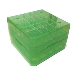 1 bo&icirc;te en polypropyl&egrave;ne 25 places pour stocker des dosettes ou de la munition - Vert