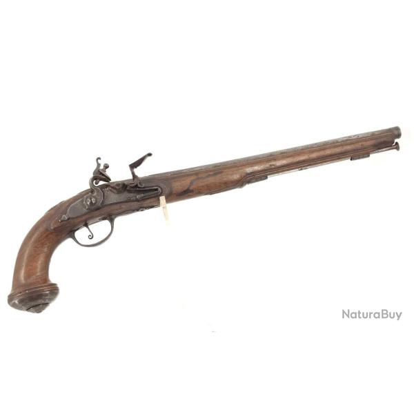 IMPOSANT PISTOLET DE CAVALIER � SILEX SIGN� COULAUX DE VERO � MAICHE EN FRANCHE COMT� FRANCE 1720 - 