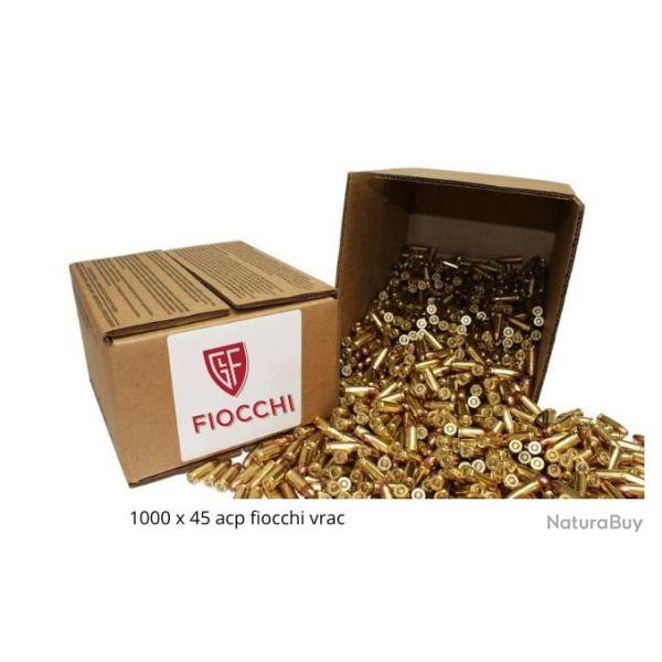 Munitions 45 Acp fiocchi x1000 vrac