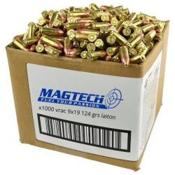 Munitions 9x19 Magtech 124gr FMJ x1000 Vrac / La Mousqueterie