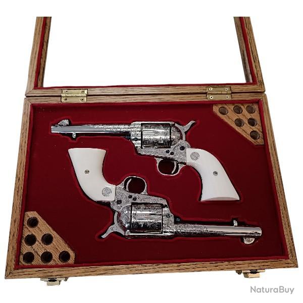 PAIRE DE COLT SAA MOD 1873 CALIBRE 45 COLT