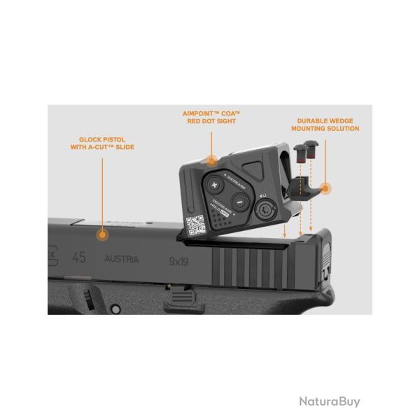Pistolet Glock 45 Gen5 FS A-CUT Combo Aimpoint COA