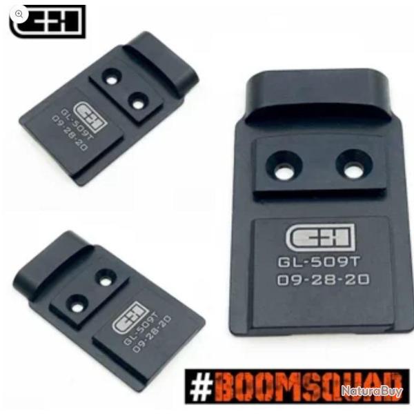 PLAQUETTE ADAPTATRICE HOLOSUN 509T POUR GLOCK MOS
