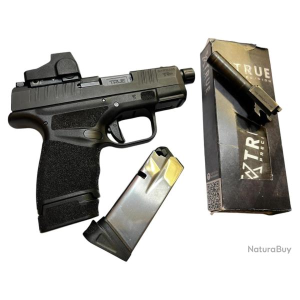 Pack Springfield H-11 avec Canon True Barrel 9x19 mm et Point Rouge Swamfox Sent
