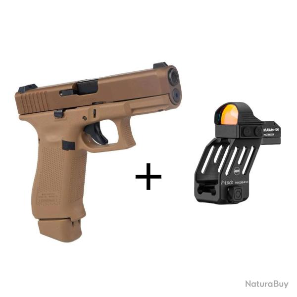 Pack Glock 19x + point rouge et support MAK