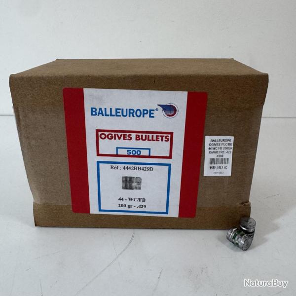 Balleurope ogives plomb 44 WC FB 200gr diam�tre .429 x500
