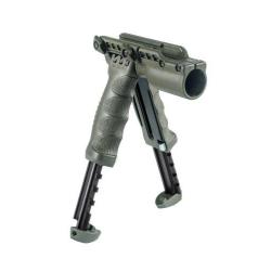 POIGNEE BIPIED FAB DEFENCE ROTATIVE VERTE AVEC SUPPORT LAMPE