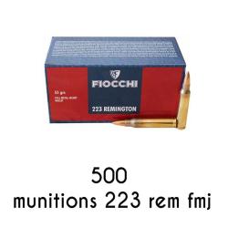 MUNITIONS FIOCCHI 223REM FMJ 55GRS