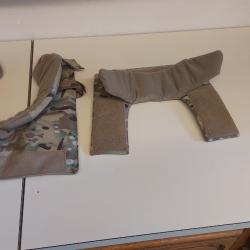rare protection balistique souple NIJ3A pour le coup + clavicules + haut du dos + &eacute;paules