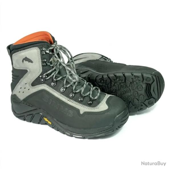 Chaussures de wading SIMMS G3 Guide Boot Vibram Steel Grey (8) 41