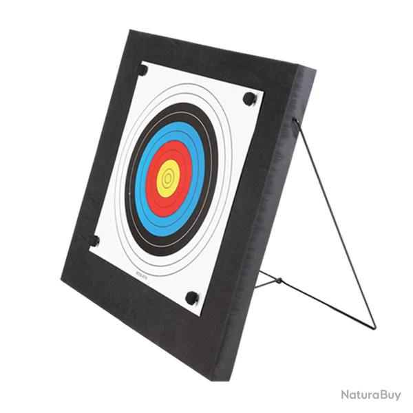 Cible en mousse 60x60x4.8 cm pour tir � l'arc Noir