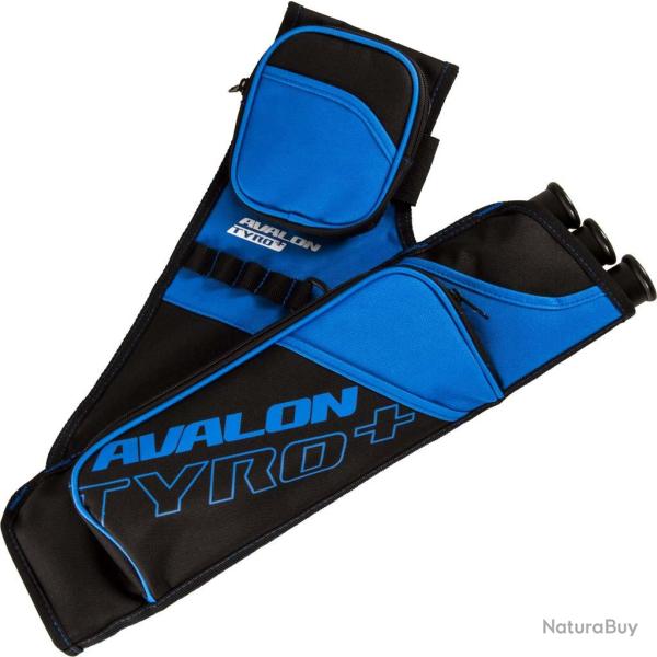 Carquois Avalon Tyro Plus � 3 tubes avec ceinture et 2 poches RH Bleu