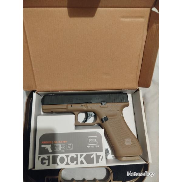 Glock 17 gen5 CO2 4,5 bb's black coyote