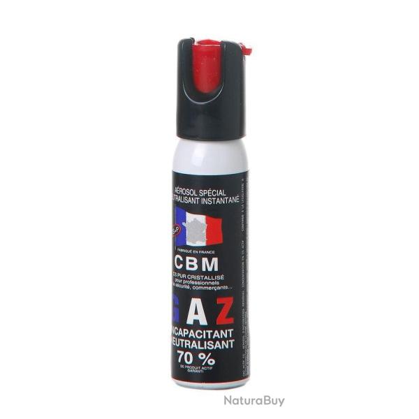 Bombe de D�fense CBM Gaz CS 25 ml Capot 1/4 de Tour