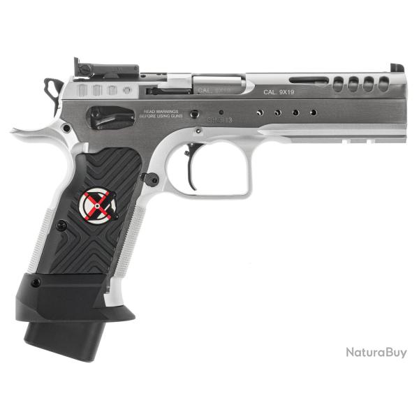 Pistolet TANFOGLIO LIMITED MASTER XTREME Optic Ready CHROME calibre 9x19