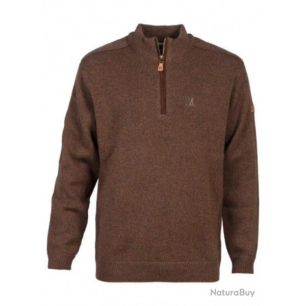 Pull Chasse Homme brod� col chemin�e Islande PERCUSSION-XXL