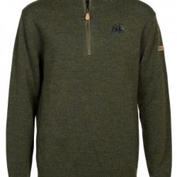 Pull Chasse Homme brod&eacute; sanglier col chemin&eacute;e Islande PERCUSSION-L