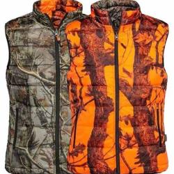 Gilet de chasse sans manches chaud r&eacute;versible Percussion-4XL