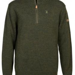 Pull col chemin&eacute;e enfant kaki PERCUSSION-16 ans