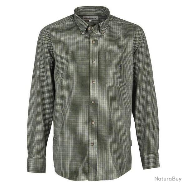 Chemise homme � manches longues pembroke kaki PERCUSSION-XL