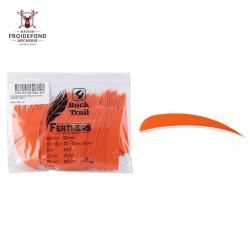 Plume Naturelle Parabolique 4" - Orange / BuckTrail