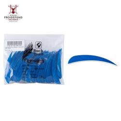 Plume Naturelle Parabolique 4" - Bleu / BuckTrail