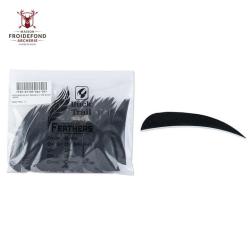 Plume Naturelle Parabolique 4" - Noir / BuckTrail