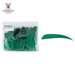 Plume Naturelle Parabolique 4" - Vert / BuckTrail