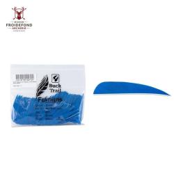 Plume Naturelle Parabolique Uni 3" - Bleu / Buck Trail