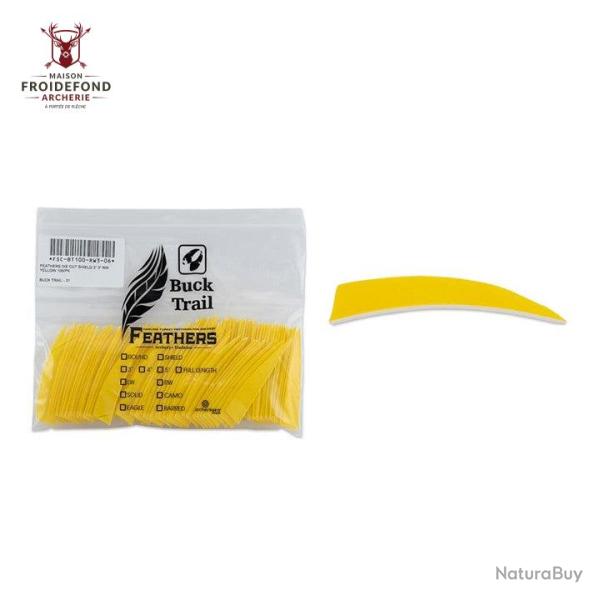 Plume Naturelle Shield 3" - Jaune / BuckTrail