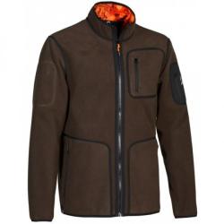 Veste polaire coupe vent reversible ProHunt viper blase et marron L