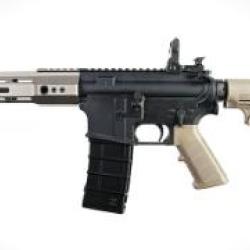 REPLIQUE LONGUE 6MM M4 RIS CARBINE GAZ METAL NOIRE ET TAN
