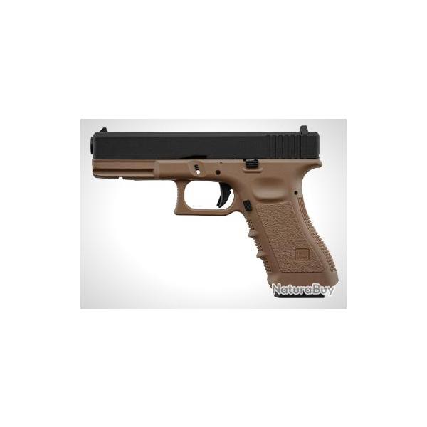 PISTOLET 6MM KP-17 GAZ TAN