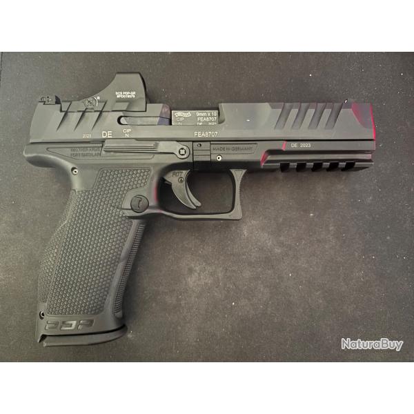 Pistolet WALTHER PDP Full Size 5" + Point rouge HOLOSUN