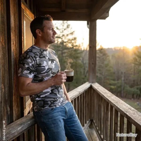 T-shirt homme Idaho camouflage d�sert coton 160 g/m� 3XL