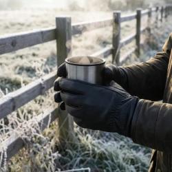 Gants Deerhunter marron en cuir de ch&egrave;vre d&eacute;perlant L