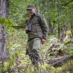 Veste polaire r&eacute;versible Deerhunter Gamekeeper orange verte L