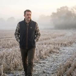Gilet polaire Deerhunter Cumbria gris anthracite sans manches L