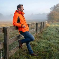 Veste Deerhunter Recon Dura-Tex orange &agrave; membrane M