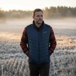 Gilet matelass&eacute; Deerhunter Moor bleu marine en polyester M
