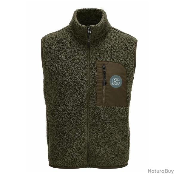 Gilet Gabion Unlimited Fury vert en polaire sherpa L